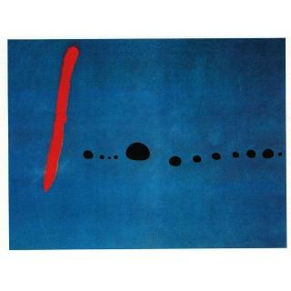 【開運陶源】Miro米羅-藍色二號/招財1兆(世界名畫大幅93x73cm)