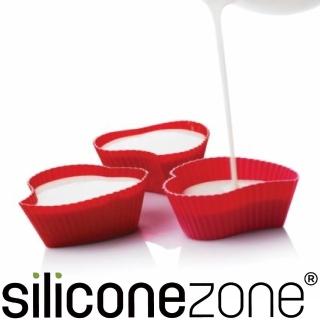 【Siliconezone】施理康心型馬芬巧克力蛋糕杯(6入裝)