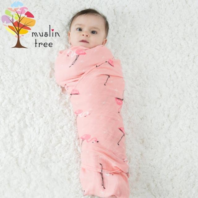 【Muslin tree】嬰兒多功能竹纖維雙層紗布包巾(2條入)