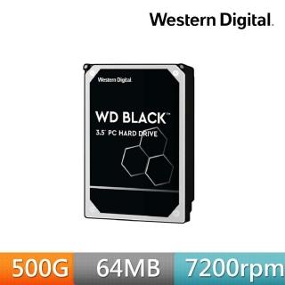 【WD 威騰】黑標 500GB 3.5吋 7200 轉 64MB 電競型內接硬碟(WD5003AZEX)