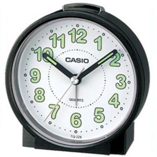 【CASIO 卡西歐】桌上型指針鬧鐘-黑(TQ-228-1)
