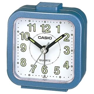 【CASIO 卡西歐】復古造型鬧鐘-藍(TQ-141-2)