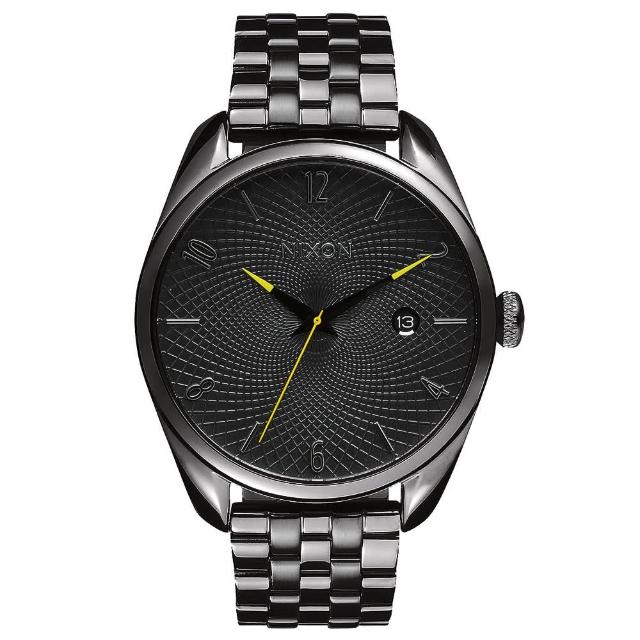 【NIXON】THE BULLET CHRONO先鋒網紋腕錶-灰亮面(A4182090)