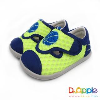 【Dr. Apple 機能童鞋】出清特賣x一起玩吧!熱血籃球休閒小童涼鞋(綠)