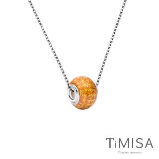 【TiMISA】琉璃串珠 超值任選 純鈦項鍊(M02004E)