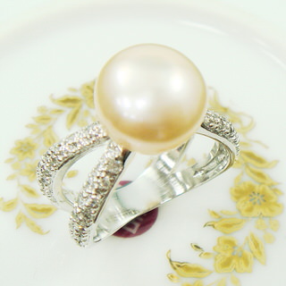 【蕾帝兒珠寶】照耀天然珍珠戒指