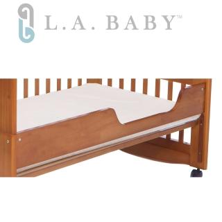 【美國 L.A. Baby】成長床床側板(咖啡色.白色)