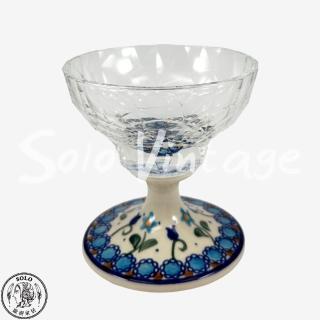 【SOLO 波蘭陶】Vena 波蘭陶 220ML 冰淇淋玻璃杯 藍珍珠系列
