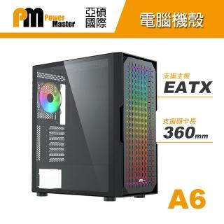 【Power Master 亞碩】A6 E-ATX 電腦機殼 機箱(鋼材/RGB)