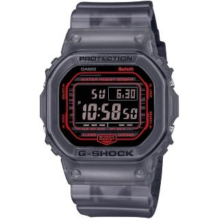 【CASIO 卡西歐】G-SHOCK 街頭潮流半透明藍牙電子手錶 畢業 禮物(DW-B5600G-1)