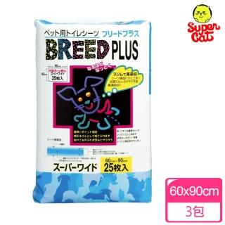 【日本SuperCat】寵物用尿布墊 60x90cm 25入(3包)