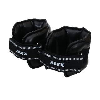 【ALEX】5KG PU型多功能加重器-台灣製 健身 重訓 肌力訓練 手腳加重 黑(C-2805)