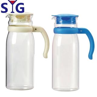 【SYG】精緻家用玻璃水壺BH1215(藍白蓋二入任組)