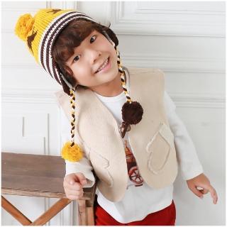 【baby童衣】羊羔絨口袋造型保暖背心 50603(共1色)