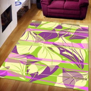 【范登伯格】比利時 奧瓦光澤絲質地毯-葉燦(140x200cm)