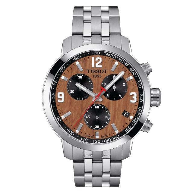 【TISSOT 天梭】PRC 200 CBA特別版計時腕錶/41mm(T0554171129700)