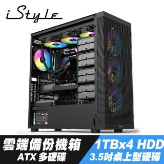 【iStyle】雲端備份 ATX 電腦機殼+1TBx4 HDD(多硬碟位)