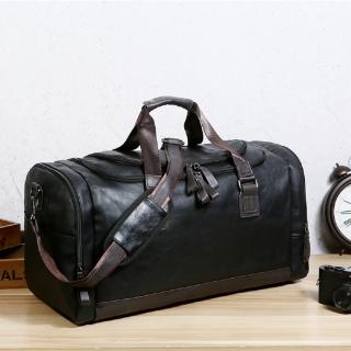【Jun Jun】皮製大容量行李袋(男士商務旅行包 #66)