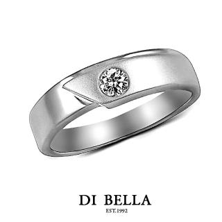 【DI BELLA】幸福頻率 真鑽情人戒指(男款)