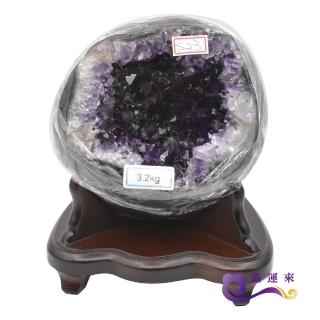 【鑫運來】頂級5A烏拉圭錢袋子聚寶盆紫水晶洞S23(重約3-4kg 紫晶洞)