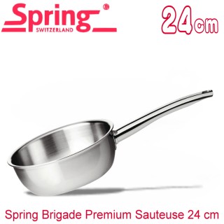 【瑞士Spring】尊爵系列單柄多層複合金湯鍋1566-24(24CM)