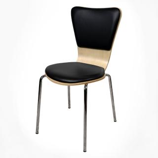 【FUN生活】DIY法朵休閒椅/餐椅/造型椅/特餐椅(黑色)
