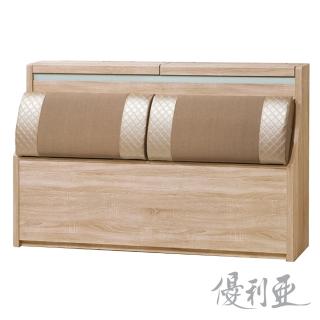【優利亞-和風美學】加大6尺床頭箱(2色)