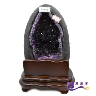【鑫運來】頂級5A烏拉圭山形紫水晶洞S5(重約5.18kg 紫晶洞)