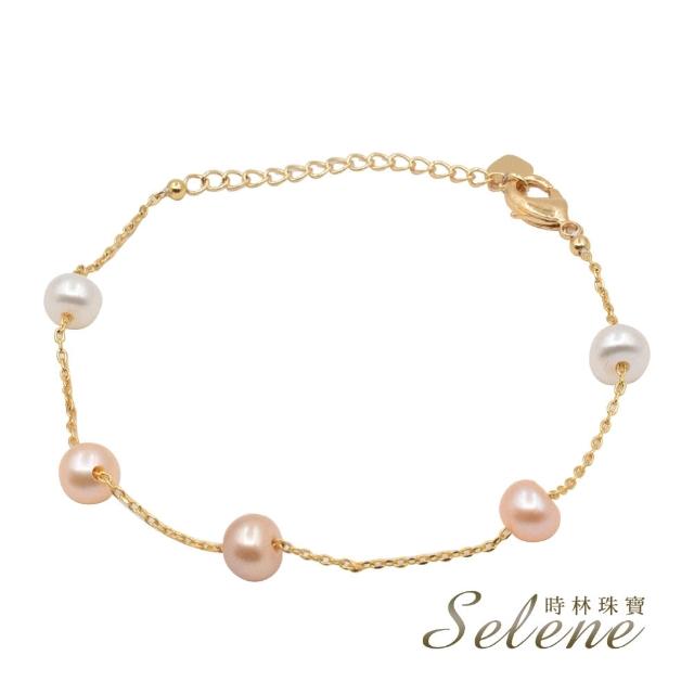【Selene】簡約輕時尚淡水珍珠手鍊(鍊長約22cm)