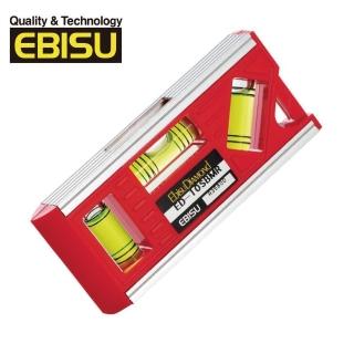 【EBISU】Mini系列-設備用精密三泡水平尺 附磁(ED-10SBMR)