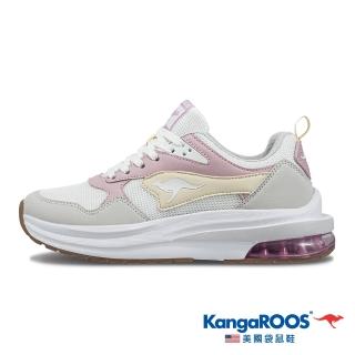 【KangaROOS】女 CAPSULE 2 太空科技氣墊跑鞋 運動鞋 休閒鞋(米/粉/鵝黃-KW32273)