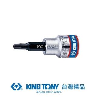 【KING TONY 金統立】專業級工具3/8 DR.六角星型中孔起子頭套筒(KT302715)