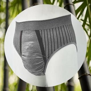 【三合豐 ELF】男性竹炭三角內褲-2件(MIT 灰色)