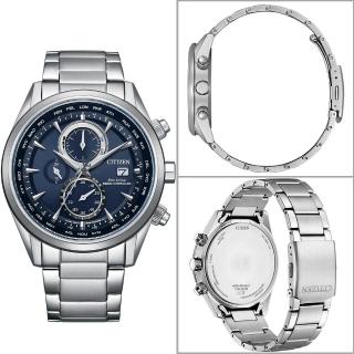 【CITIZEN 星辰】光動能電波 商務時計腕錶 男錶 手錶 母親節 禮物(AT8260-85L)