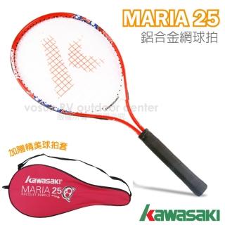 【日本 KAWASAKI】川崎 MARIA 複合強化鋁合金網球拍_短握 25吋(紅 KP725RD)