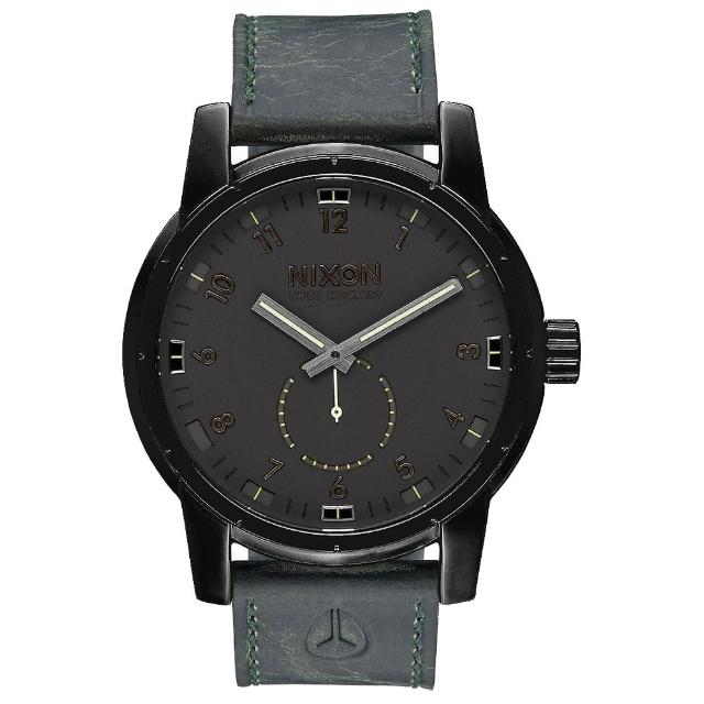 【NIXON】獨領風騷復古時尚腕錶-黑X綠(A9382072)