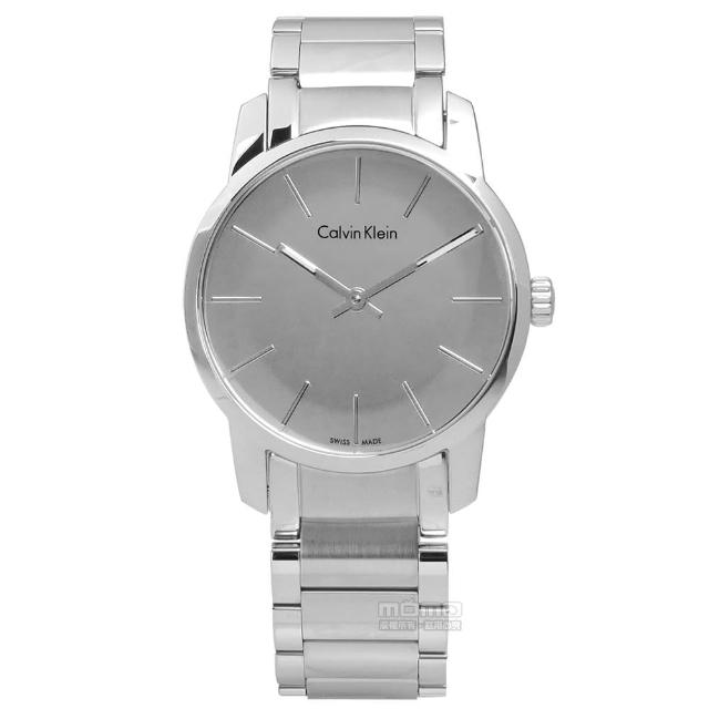 【Calvin Klein】都會女伶鏡面不鏽鋼腕錶 銀色 31mm(K2G23148)