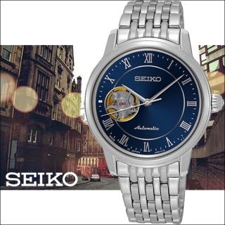 【SEIKO 精工】Presage 經典開芯系列機械女用腕錶-35mm 母親節 禮物(4R38-01A0B)