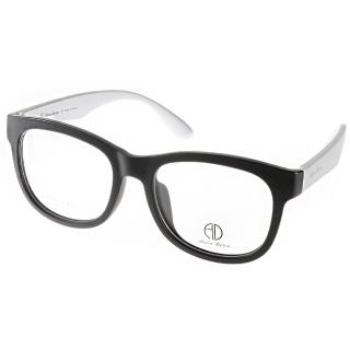 【ALAIN DELON】簡約百搭款 光學眼鏡(黑-銀#AD20313 BS2)