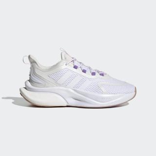 【adidas 愛迪達】Alphabounce + 女 慢跑鞋 運動 路跑 緩震 舒適 透氣 愛迪達 白 紫(HP6150)