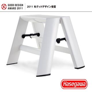 【長谷川Hasegawa】一階LUCANO設計梯-白色-ML-1WH-日本設計 -1尺/24CM踏台鋁梯(ML系列ML-1WH)
