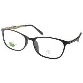 【ALAIN DELON】休閒簡約款眼鏡(黑-迷彩綠#AD20322 B2)