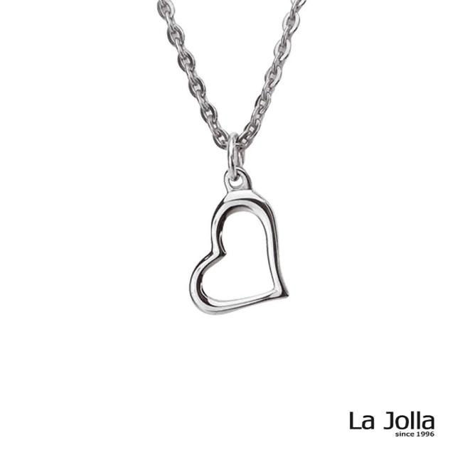 【La Jolla】戀愛輪廓 純鈦墜項鍊(銀色)