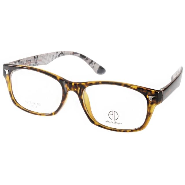 【ALAIN DELON】時尚百搭款 光學眼鏡(琥珀棕-黑#AD20316 D3)