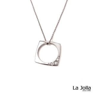 【La Jolla】當男人愛上女人 純鈦墜項鍊(銀色)