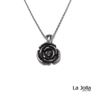 【La Jolla】聖潔玫瑰 純鈦墜項鍊(銀色)