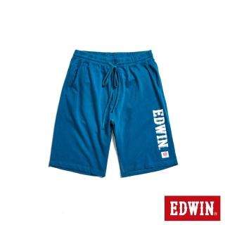 【EDWIN】男裝 復古運動短褲(土耳其藍)