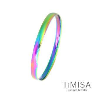 【TiMISA】純真-薄 純鈦手環(極光)