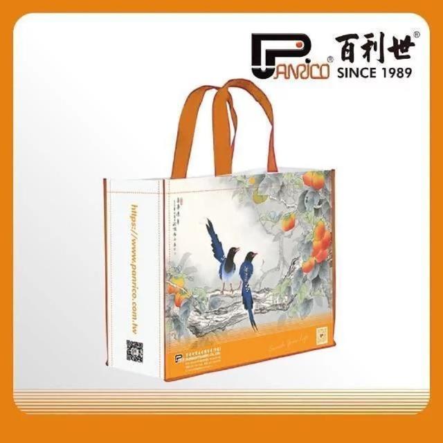 【Panrico 百利世】購物袋PE編織台灣藍鵲