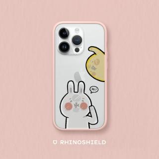 【RHINOSHIELD 犀牛盾】iPhone 12 mini/12 Pro/Max Mod NX手機殼/懶散兔與啾先生-貼玻璃(懶散兔與啾先生)